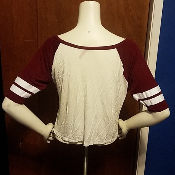 Cropped Baseball Tee - Picture 2 of 5